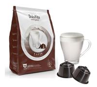 Capsule Dolce Gusto a marchio Dolce Vita Compatibili con macchine Nescafe Dolce Gusto (32, LATTE)