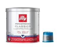 Capsule Illy metodo iperespresso Espresso, caffé lungo, barattolo con coperchio, 21 Capsule (1 x 130,2 G argento/blu)