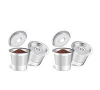 Capsule K riutilizzabili per Keurig: capsule K ricaricabili per macchine da caffè Keurig 1.0 e 2.0, filtri per caffè in acciaio inossidabile, facili da pulire, chiusura ermetica coperchio-corpo.