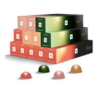 CAPSULE NESPRESSO ORIGINALI - Selezione Caffè Ginseng&Coffee+ da 120 Capsule Nespresso Caffè, Linea Vertuo, Intensità da 6 a 8 (su 12), con caffè Coffee+ con più caffeina, Double Espresso, Mug