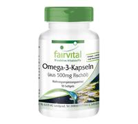 Capsule Omega-3 da 500 mg di olio di pesce 90 softgel, cuore lipidi nervi |...
