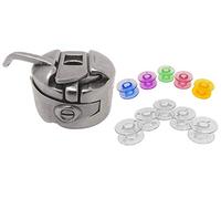 Capsule per bobine + bobine di plastica colorata + trasparente per macchine da cucire Silvercrest.
