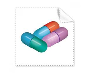 Capsule pillola per la cura occhiali modello panno di pulizia del pulitore dello schermo 5PCS Gift