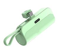 Capsule Power Bank 5000 Mah, mini caricatore portatile, ricarica rapida da 20 W, USB -C e connettore, ultraleggero e compatto, certificato Fcc CE