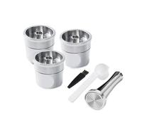 Capsule riutilizzabili for supporto filtro caffè riutilizzabile in acciaio inossidabile, compatibili con ILLY Y3.2 Mahine((4-rolls) 12x40mm-A)