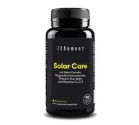 Solar Care, con Polypodium leucotomos, Tè Verde, β-carotene, Licopene, Luteina, Selenio e Vitamina C, D ed E., 90 Capsule Vegetarianes | Prepara la pelle all'abbronzatura | Vegetariano | Zenement