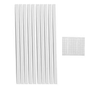 Capsule Strip Coffee Wall Wall Monted Pod Porte Organizzatore Soluzione di stoccaggio per mobile da cucina Materiale plastico per risparmio spaziale 30 x 1,2 cm 10 pacchetto (Magneti adesivo bianco)