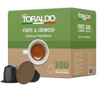 Capsule TORALDO FORTE CREMOSO 100 Capsule Box Nespresso Caffè SPEDIZIONE GRATIS
