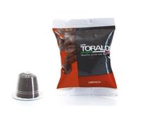 CAFFÈ TORALDO | Compatibile Caffitaly* | Caffè Selezionato, Tostato e Torrefatto in Italia | Eccellenza del Caffè Napoletano (100 Capsule, Miscela Cremosa)