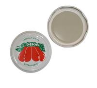 OPIROS Capsule Twist Off mm.82 Disegno Pomodori Per Barattoli In Vetro Coperchi Per Vasi Conserve Pomodoro Passate Casalinghe (100)