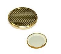 Capsule Twist Off colore Oro disegno Alveolare Miele Tappi Per Barattoli Vetro