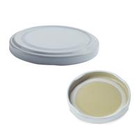Capsule Twist Off Coperchi colore Bianco Tappi Per Barattoli In Vetro