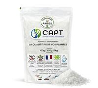 CAPT® Idro-Ritenitore d'acqua per piante - Sfere di riserva d'acqua, irrigazione automatica per vacanze (400g) - Gel ritenzione idrica, fabbricazione francese omologata ANSES