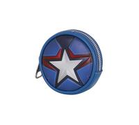 Captain America Courage-Portamonete Cookie, Blu, 8,7 x 8,7 cm