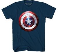 Captain America Film Coperto Luce Marvel Comics Autorizzato T-Shirt