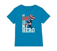 Captain America My Dad Is My Hero Maglietta Comic Bambini (TV29081)
