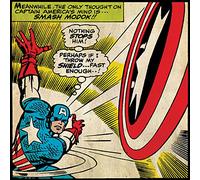 Captain america Shield - Stampa su tela, 40 x 40 cm, in poliestere, multicolore, 40 x 40 cm