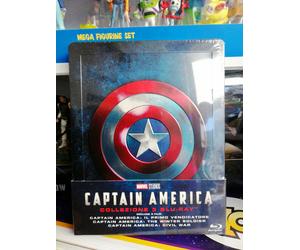Captain America Trilogia tre film Steelbook Marvel (Limited Edition) (3 Blu Ray)