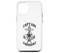 Captain Awesome - Ancora a vela, navigare, regalo per barca da viaggio Custodia per iPhone 12/12 Pro