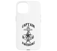 Captain Awesome - Ancora a vela, navigare, regalo per barca da viaggio Custodia per iPhone 15