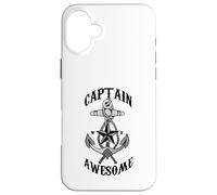 Captain Awesome - Ancora a vela, navigare, regalo per barca da viaggio Custodia per iPhone 16 Plus