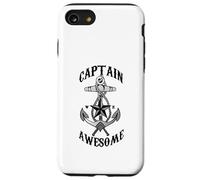 Captain Awesome - Ancora a vela, navigare, regalo per barca da viaggio Custodia per iPhone SE (2020) / 7/8