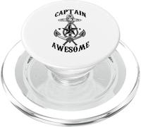 Captain Awesome - Ancora a vela, navigare, regalo per barca da viaggio PopSockets PopGrip per MagSafe