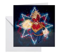 Captain Marvel 18x18cm Crystal Art Card NUOVO