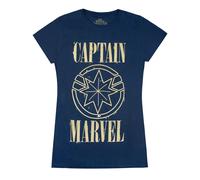 Captain Marvel Maglietta Scudo Donna (NS5389)