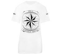 Captain Marvel Star Insignia Maglietta Globo Donna (NS5390)