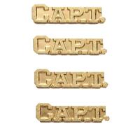 Captain Pin. 25 pollici di altezza da 3,8 cm di lunghezza Capitano Chenille Pin Oro - Confezione da 4., Ottone