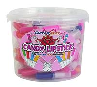 CAPTAIN PLAY Candy Lipstick - circa 100 Pezzi, Caramelle Americanei, 400g