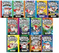 Captain Underpants Complete Series Collection - 13 Books Set | FULL COLOR Edition