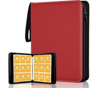 CaptainFive Album di Carte Collezionabili, Rosso, Album per Carte, 50 Pagine Capacità 900 Carte, Raccoglitore TCG, Regalo per Collezionista di Carte