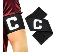 Captains Armband Soccer - Breathable Elastic Band, Secure Hook Closure, Stretch Fit Design, High Visibility Color, Lightweight Comfort Wear | Ideal for Football Volleyball Basketball Team Training