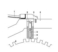 Capteur Posizione Albero Motore BOSCH Per Kia Clarus Z 1.8i 16V