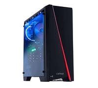 Captiva Advanced Gaming I62-206 - Scheda madre AMD R3 4300GE A520M NVIDIA GTX 1050 Ti 4 GB DDR4 RAM da 8 GB, SSD da 480 GB, senza hard disk, raffreddamento ad aria, LED RGB, Windows 11 Home