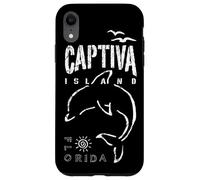 Captiva Island Souvenir, Florida Dolphin Sailing Boat, FL Custodia per iPhone XR