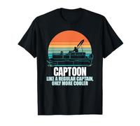 CAPTOON Come Un Capitano Regolare Solo Cooler Funny Boat Meme Maglietta