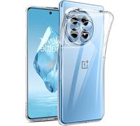Captor Cover Trasparente per Oneplus 12R 5G / Oneplus Ace 3 5G, Custodia TPU in Silicone Flessibile Morbida e Sottile, con Bordo Rialzato per Schermo e Protezione Fotocamera