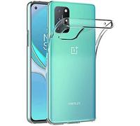 Captor Cover Trasparente per Oneplus 8T, Custodia TPU in Silicone Flessibile Morbida e Sottile, Protezione di Alta Qualità con Bordo Rialzato per Schermo e Fotocamera