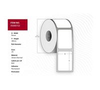 Capture 35000722-24ROLLS etichetta per stampante Bianco (Label 76x38 - Core 25.