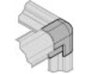 Capuchon d'angle à 3 joints de HÜPPE, pour habillage mural EasyStyle, ES0205055, ES0205055, Colorazione: Bianco
