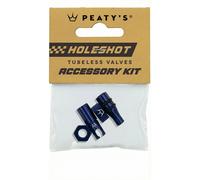 Capuchons valvole Tubeless Peaty's Holeshot Fast Flow Bleu