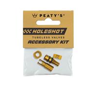 Capuchons valvole Tubeless Peaty's Holeshot Fast Flow Doré