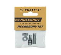 Capuchons valvole Tubeless Peaty's Holeshot Fast Flow Gris