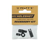 Capuchons valvole Tubeless Peaty's Holeshot Fast Flow Noir