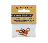 Capuchons valvole Tubeless Peaty's Holeshot Fast Flow Orange