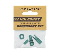 Capuchons valvole Tubeless Peaty's Holeshot Fast Flow Vert