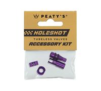 Capuchons valvole Tubeless Peaty's Holeshot Fast Flow Violet